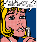 Roy Fox Lichtenstein - La melodia tormenta la mia fantasia. Stampa su tela