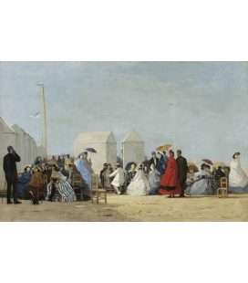 Boudin Eugène - Trouville. Stampa su tela