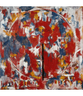 Jasper Johns - Dispositivo circolare. Stampa su tela
