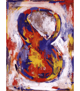 Jasper Johns - Figura 8. Stampa su tela