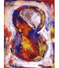 Jasper Johns - Figura 8. Stampa su tela