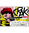 Roy Fox Lichtenstein - Crack . Stampa su tela