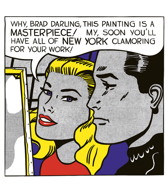 Roy Fox Lichtenstein - Brad, tesoro. Stampa su tela