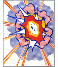 Roy Fox Lichtenstein - Esplosione. Stampa su tela