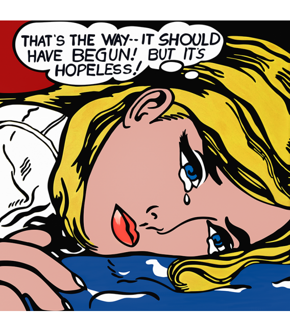 Roy Fox Lichtenstein - Questa è la via senza speranza. Stampa su tela