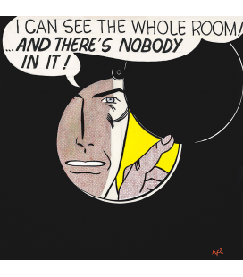 Roy Fox Lichtenstein - Posso vedere l'intera stanza. Stampa su tela