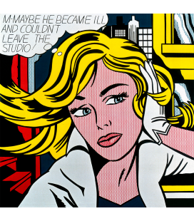 Roy Fox Lichtenstein - M-Maybe - Immagine di una ragazza. Stampa su tela