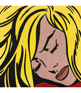 Roy Fox Lichtenstein - Ragazza che dorme. Stampa su tela