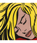 Roy Fox Lichtenstein - Ragazza che dorme. Stampa su tela