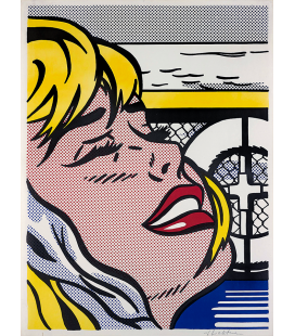 Roy Fox Lichtenstein - Ragazza a bordo. Stampa su tela