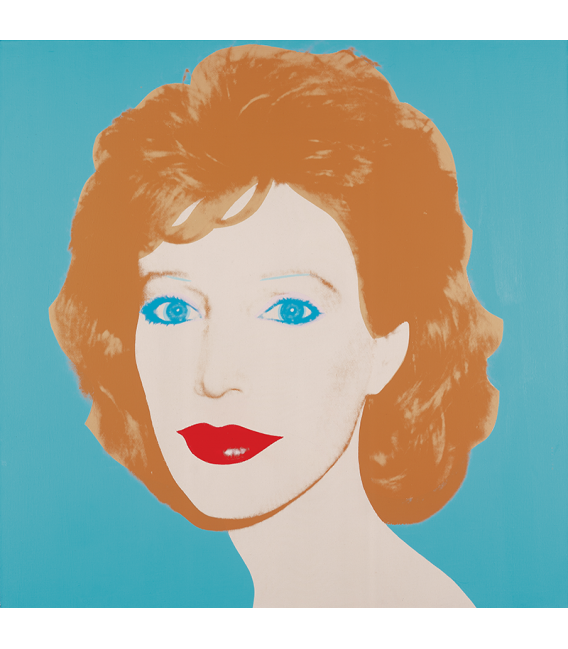 Andy Warhol - Ritratto di una donna (Linda Oxenburg). Stampa su tela