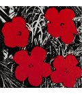 Andy Warhol - Flowers. Stampa su tela