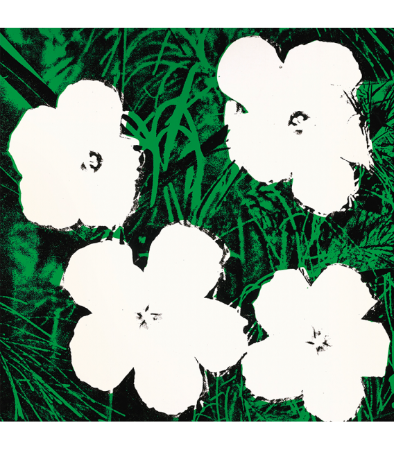 Andy Warhol - Flowers. Stampa su tela