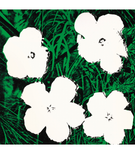 Andy Warhol - Flowers. Printing on canvas