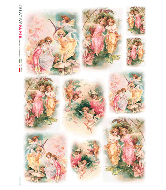 Carta di riso per decoupage VIT_FAV_0001