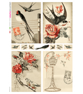Carta di riso per decoupage VIT-ANI-0006