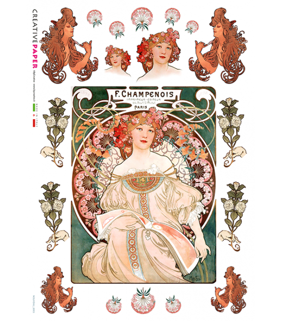 Carta di riso per decoupage nouveau-0003