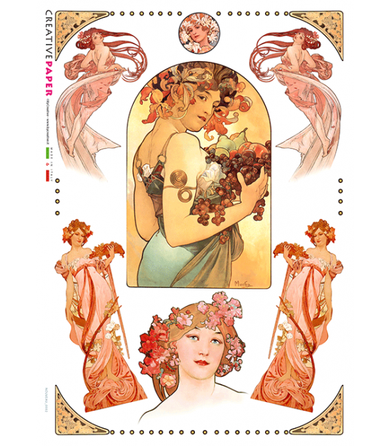 Carta di riso per decoupage nouveau-0002