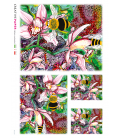 Decoupage rice paper: Bees on Flowers 
