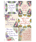 Carta di riso per decoupage FRASI-0007-ITA