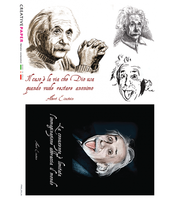 Carta di riso per decoupage FRASI-0005-ITA