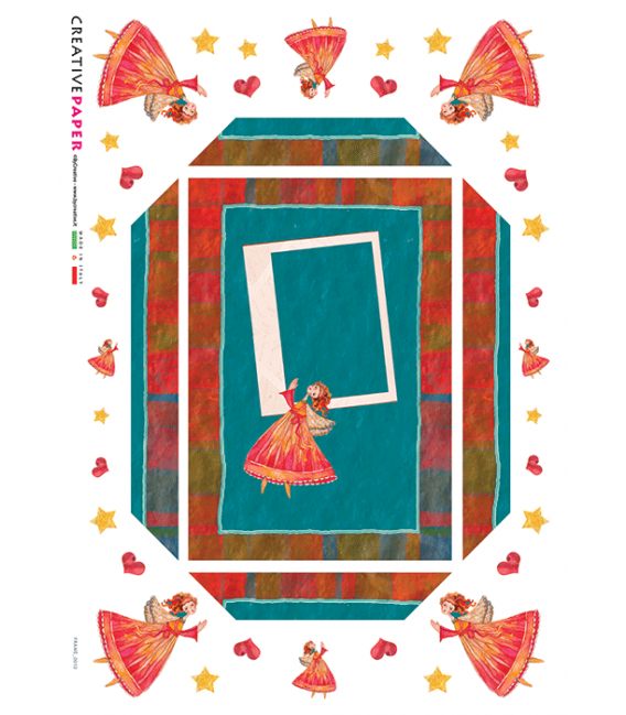 Carta di riso per decoupage FRAME-0010