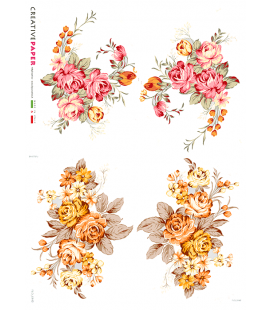 Carta di riso per decoupage FLO-0142