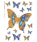 Carta di riso Decoupage: Farfalle Gialle e Blu