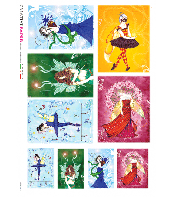 Carta di riso per decoupage FATE-0017