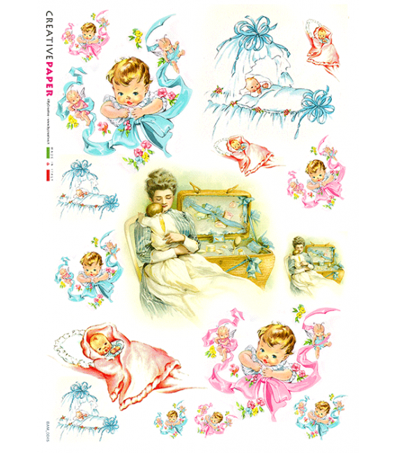 Carta di riso per decoupage BAM-0045