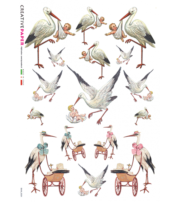 Carta di riso per decoupage BAM-0034