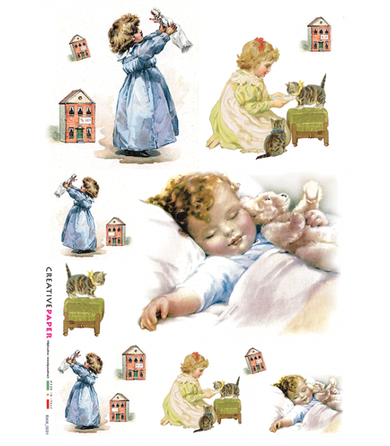 Carta di riso per decoupage BAM-0031