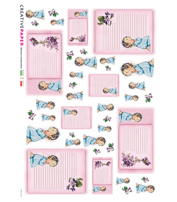 Carta di riso per decoupage BAM-0027