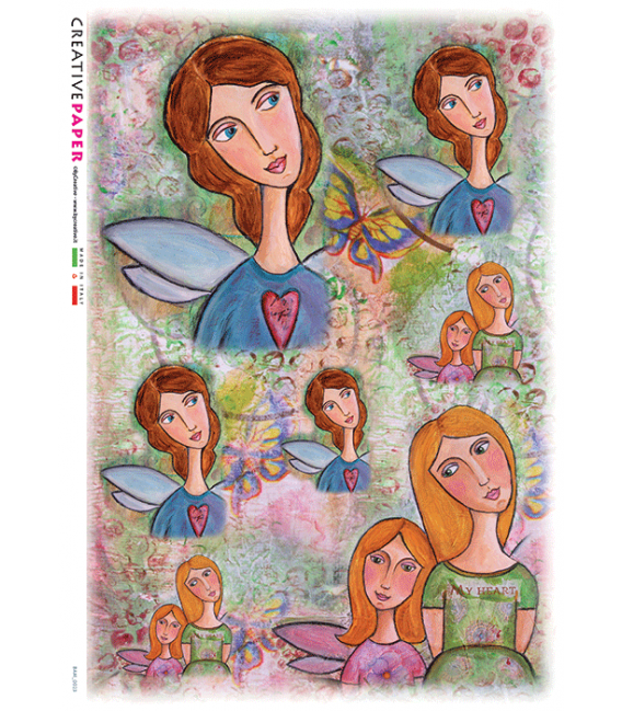 Carta di riso per decoupage BAM-0023
