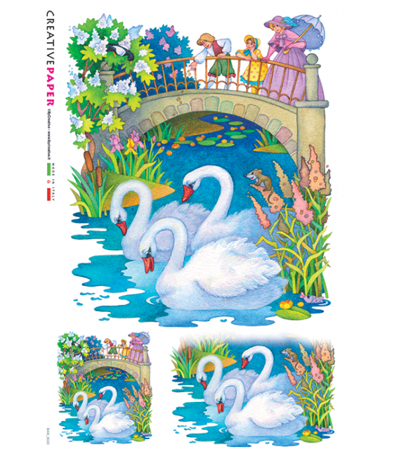 Carta di riso per decoupage BAM-0020