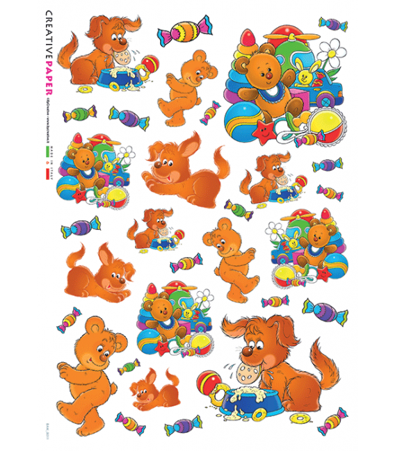 Carta di riso per decoupage BAM-0011