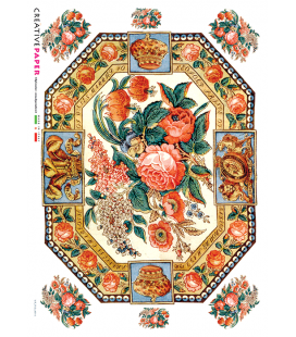 Carta di riso per decoupage -VIT-FLO-0015-bis