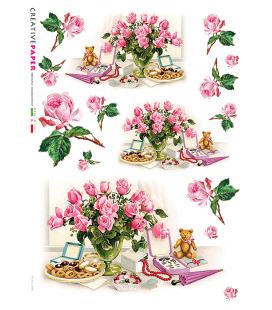 Carta di riso per decoupage -VIT-FLO-0006-bis