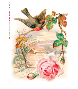Carta di riso per decoupage -VIT-FLO-0005-bis