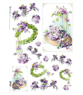 Carta di riso per decoupage -VIT-FLO-0003-bis