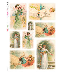 Carta di riso per decoupage -VIT-FIG-0005-bis