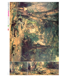 Carta di riso Decoupage: Cervi nella Foresta