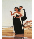 Jack Vettriano - L'uomo Mancante II. Stampa su tela