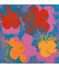 Andy Warhol - Flowers. Stampa su tela