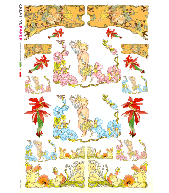 Carta di riso per decoupage BAM-0044