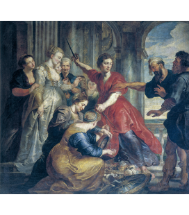 Peter Paul Rubens - Achille scoperto da Ulisse e Diomede, Stampa su tela