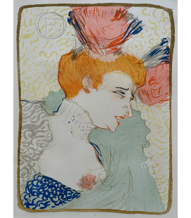 Henri de Toulouse-Lautrec - Miss Marcelle Lender. Stampa su tela