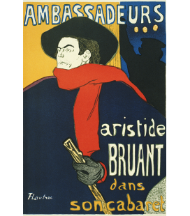 Henri de Toulouse-Lautrec - Aristide Bruant, Ambasciatori. Stampa su tela