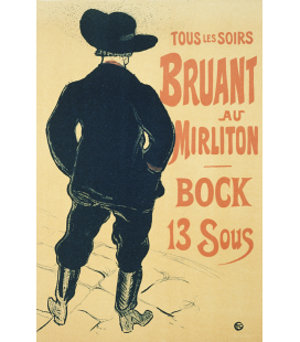 Henri de Toulouse-Lautrec - Bunting al Mirliton. Stampa su tela