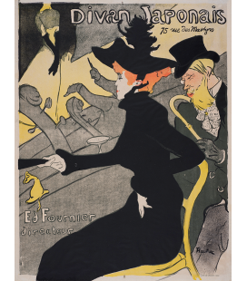 Henri de Toulouse-Lautrec - Divano giapponese. Stampa su tela